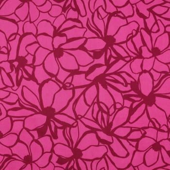 Baumwoll-Satin "Magnolia" von Nerida Hansen in Pink/Fuchsia
